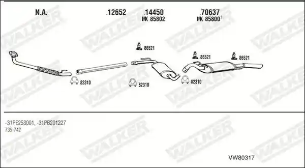WALKER VW80317