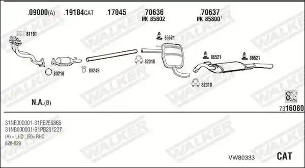 WALKER VW80333