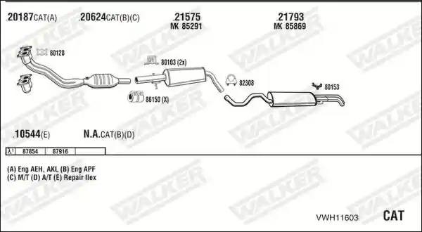 WALKER VWH11603