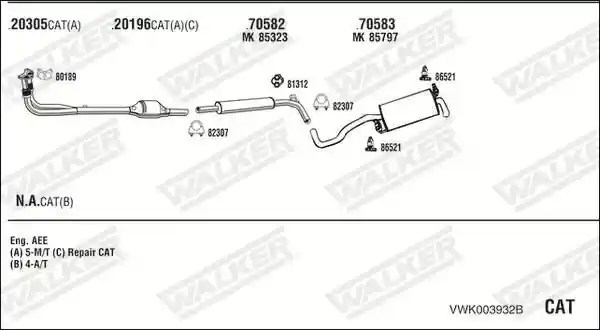 WALKER VWK003932B