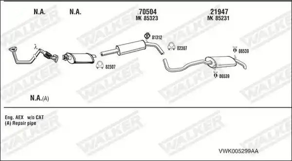 WALKER VWK005299AA