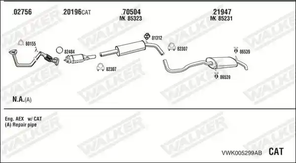 WALKER VWK005299AB