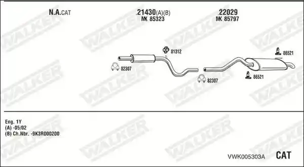 WALKER VWK005303A
