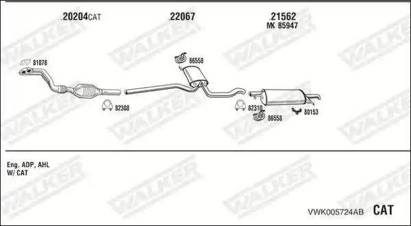 WALKER VWK005724AB