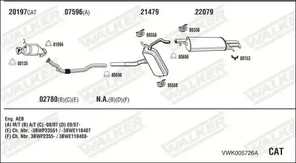 WALKER VWK005726A