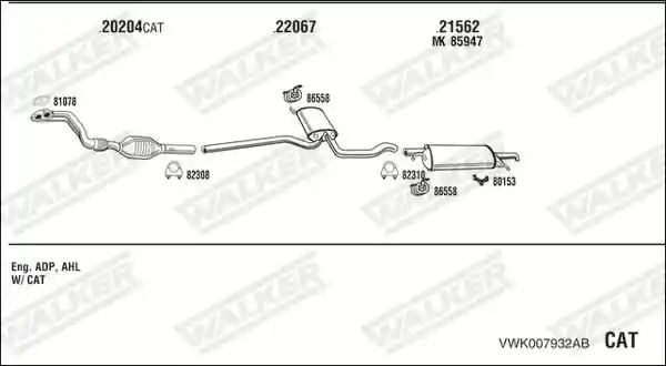 WALKER VWK007932AB
