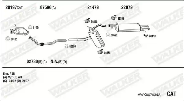 WALKER VWK007934A