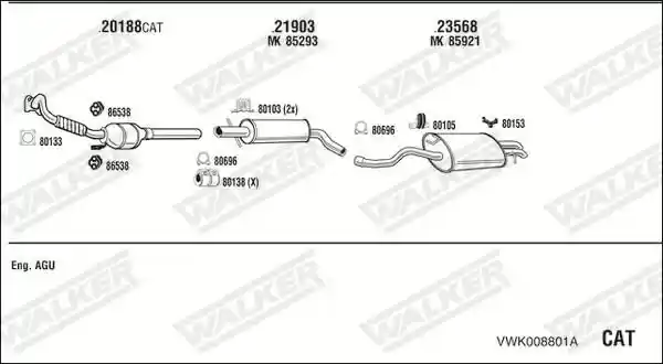 WALKER VWK008801A