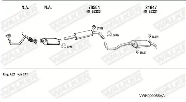 WALKER VWK009055AA