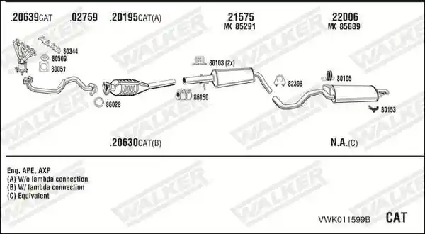 WALKER VWK011599B