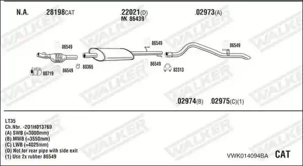 WALKER VWK014094BA