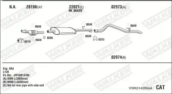 WALKER VWK014095AA