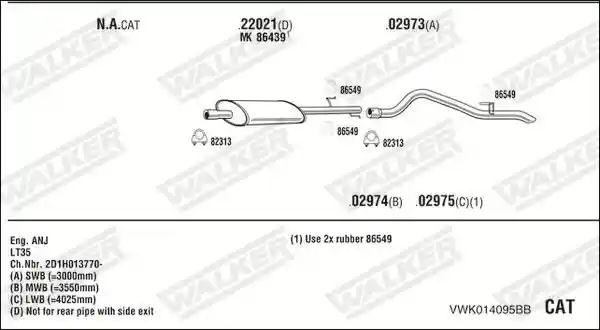 WALKER VWK014095BB