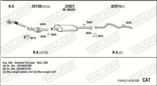 WALKER VWK014097AB