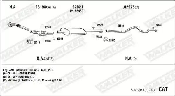 WALKER VWK014097AC