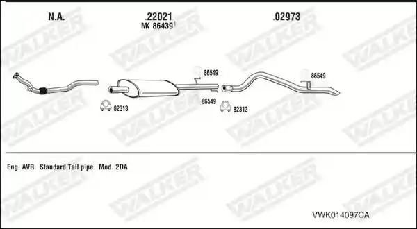 WALKER VWK014097CA