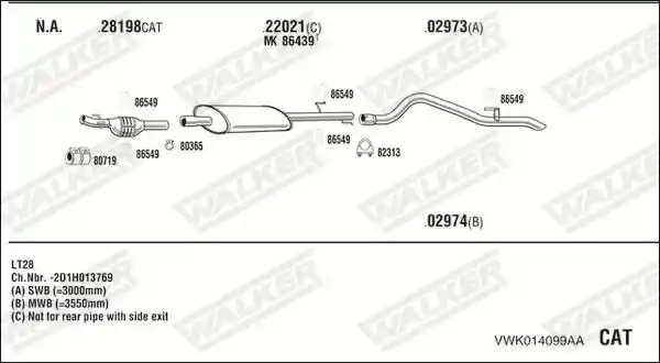 WALKER VWK014099AA