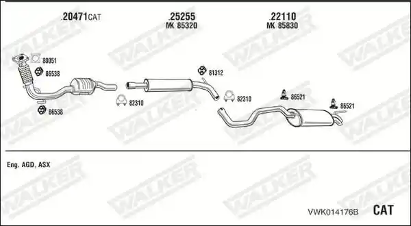 WALKER VWK014176B