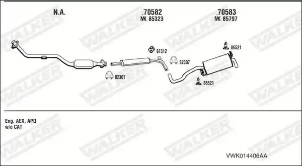 WALKER VWK014406AA