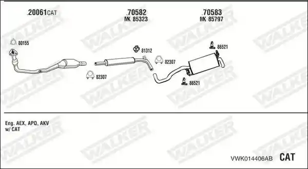 WALKER VWK014406AB