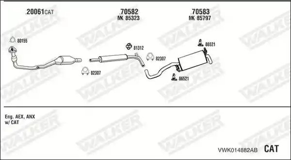 WALKER VWK014882AB