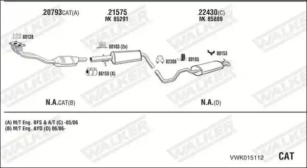 WALKER VWK015112