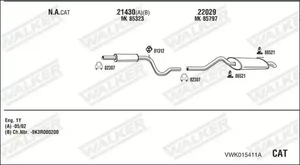 WALKER VWK015411A