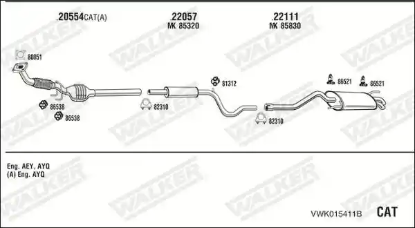 WALKER VWK015411B