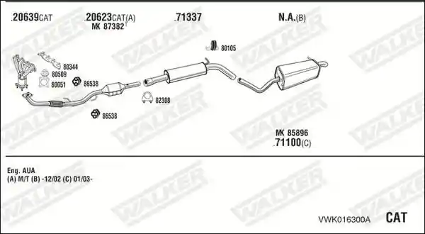 WALKER VWK016300A