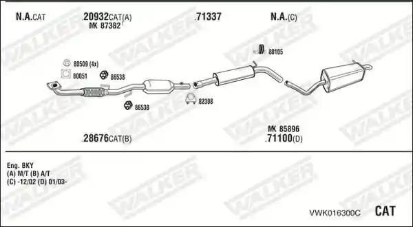 WALKER VWK016300C