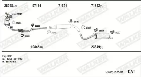 WALKER VWK016332B