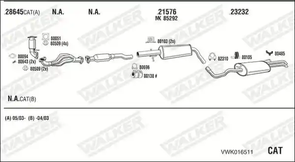 WALKER VWK016511