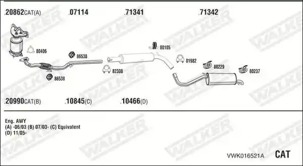 WALKER VWK016521A