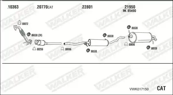 WALKER VWK017150