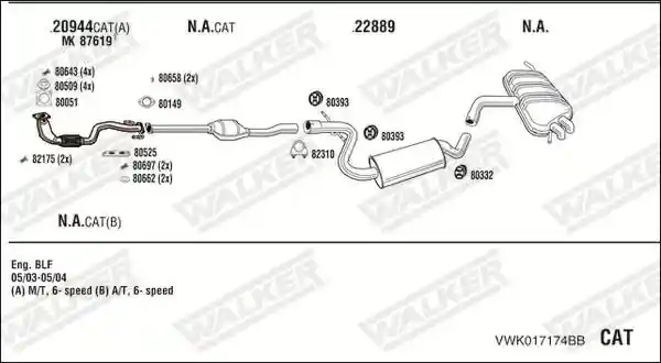 WALKER VWK017174BB