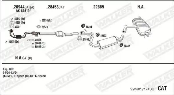 WALKER VWK017174BC
