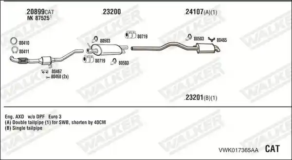 WALKER VWK017365AA