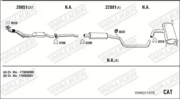 WALKER VWK017572 WALKER VWK017572