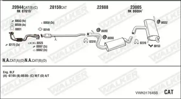 WALKER VWK017645B