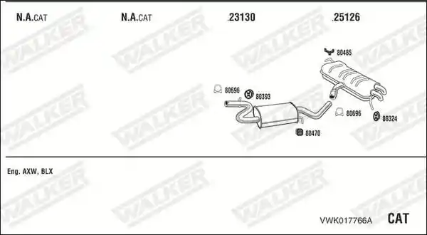 WALKER VWK017766A WALKER VWK017766A