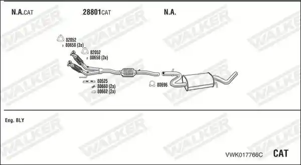 WALKER VWK017766C WALKER VWK017766C