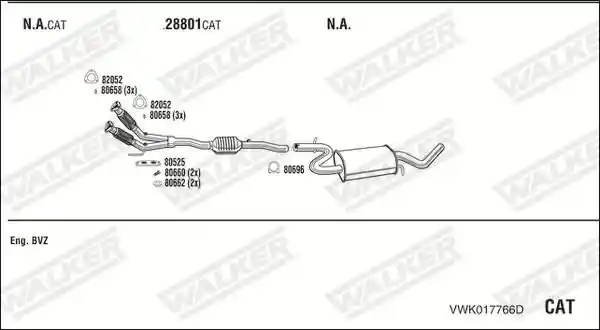 WALKER VWK017766D WALKER VWK017766D