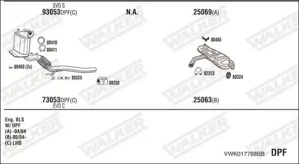 WALKER VWK017768BB WALKER VWK017768BB