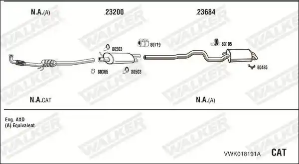 WALKER VWK018191A