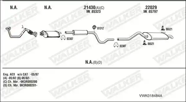 WALKER VWK018484A