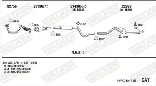 WALKER VWK018484B