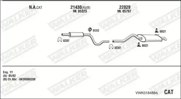 WALKER VWK018489A