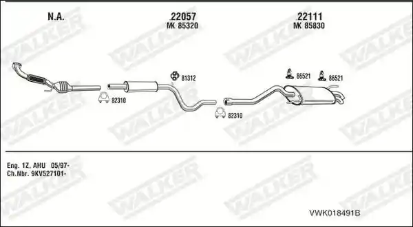 WALKER VWK018491B