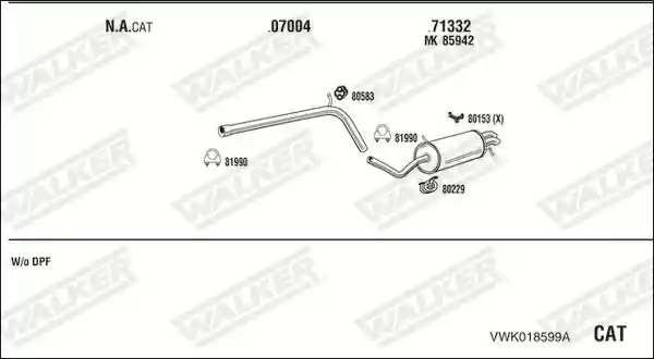 WALKER VWK018599A