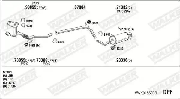 WALKER VWK018599B